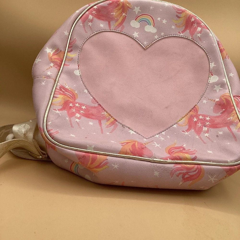 Betsy Johnson pastel heart backpack